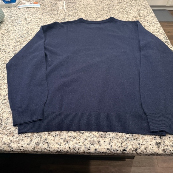 J. Crew Cashmere Sweater Navy - Large - Picture 3 of 5